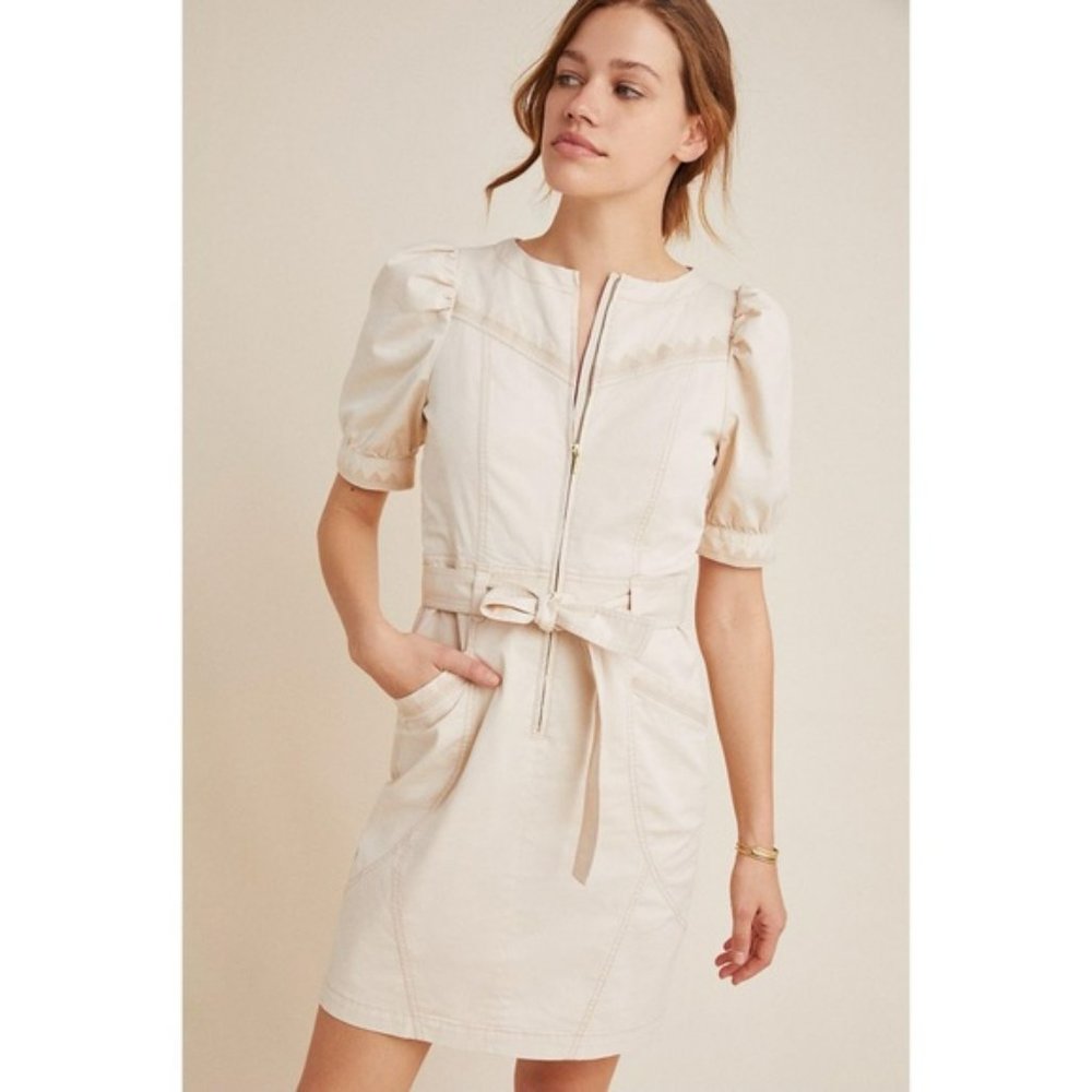 Anthropologie Lorette Seamed Mini Dress